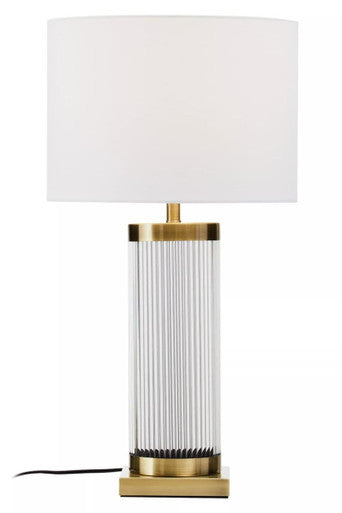 Lily White & Gold Table Lamp