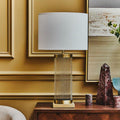 Lily White & Gold Table Lamp