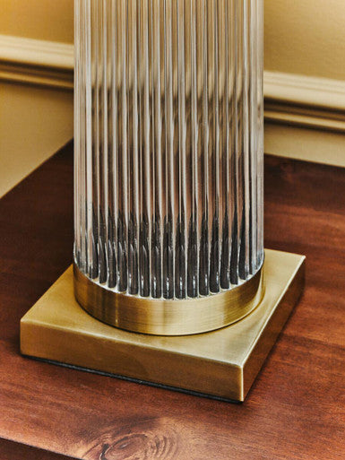 Lily White & Gold Table Lamp
