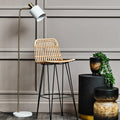 Newton White Marble & Gold Floor Lamp