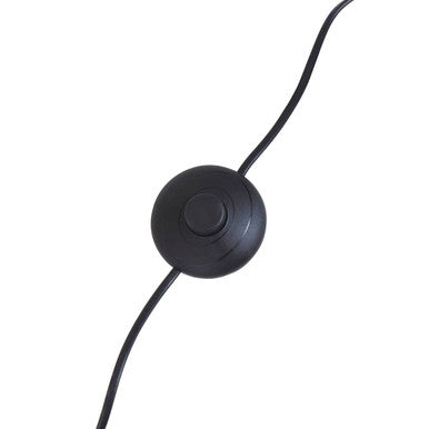Abira Nickel & Black Marble Floor Lamp
