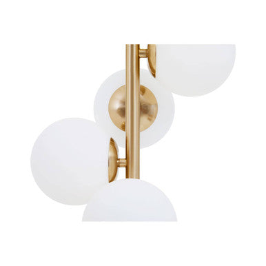 Abira Brushed Brass & White Marble Table Lamp