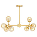 Abira Gold 8 Arm Pendant Light