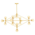 Abira Fifteen Arm Gold Pendant Light