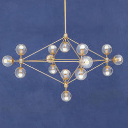 Abira Fifteen Arm Gold Pendant Light