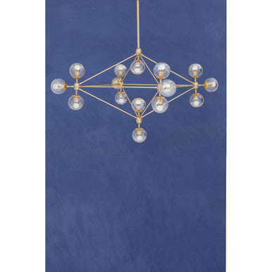 Abira Fifteen Arm Gold Pendant Light