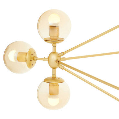 Abira Fifteen Arm Gold Pendant Light