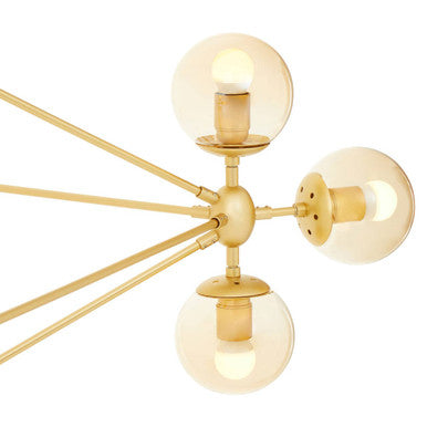 Abira Fifteen Arm Gold Pendant Light