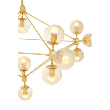 Abira Fifteen Arm Gold Pendant Light
