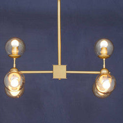 Abira Six Arm Gold Pendant Light