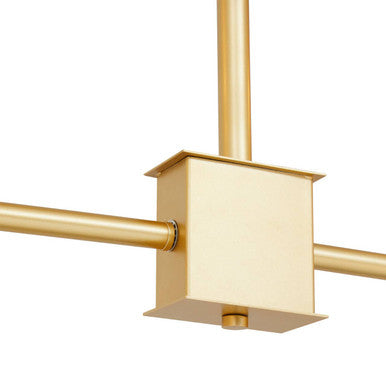 Abira Six Arm Gold Pendant Light