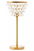 Hutchinson Clear Crystal Table Lamp With Gold Metal