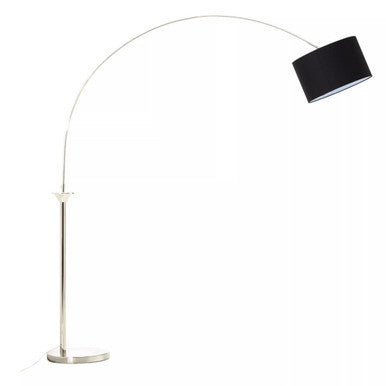 Hubert Satin Nickel Metal Floor Lamp