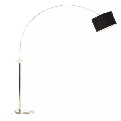 Hubert Satin Nickel Metal Floor Lamp