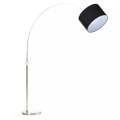 Hubert Satin Nickel Metal Floor Lamp