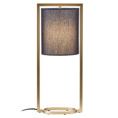 Lara Black Shade With Gold Metal Frame Table Lamp