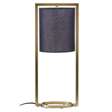 Lara Black Shade With Gold Metal Frame Table Lamp