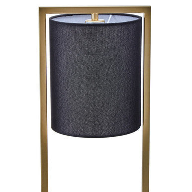Lara Black Shade With Gold Metal Frame Table Lamp