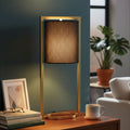 Lara Black Shade With Gold Metal Frame Table Lamp