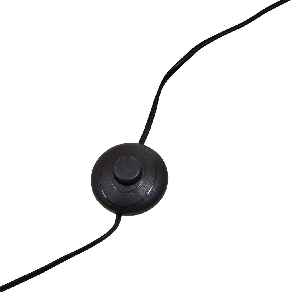 Murdoch Brushed Brass Floor Lamp With Black Marble Base
