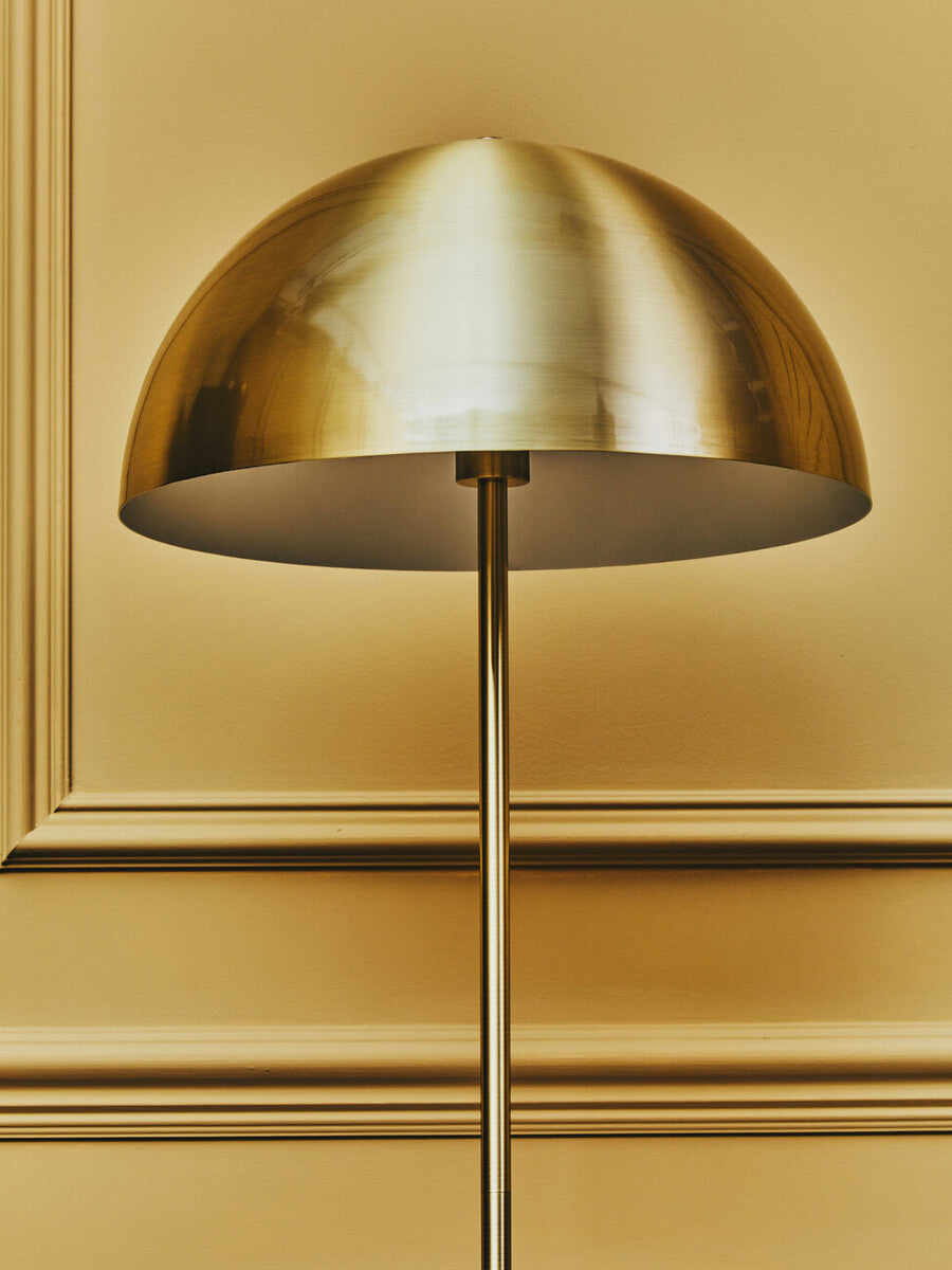Murdoch Brushed Brass Table Lamp With Black Marble Base