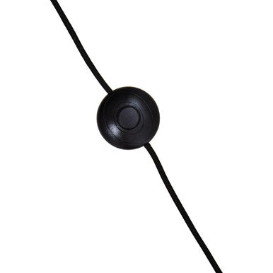 Equipoise Black & Brass Floor Lamp With Marble Base
