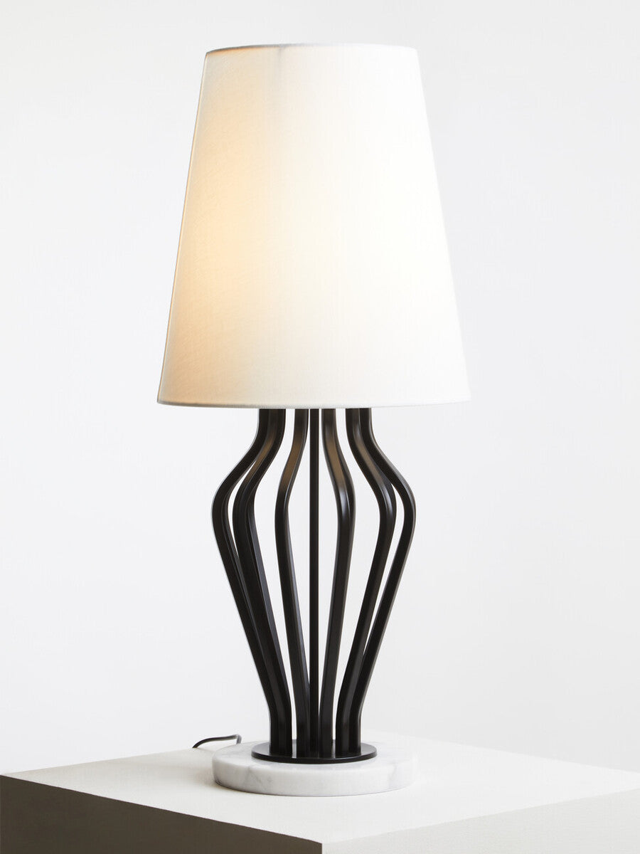 Zada Black & White Table Lamp