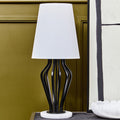 Zada Black & White Table Lamp