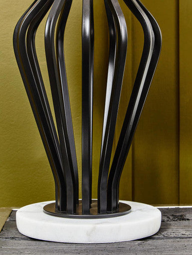 Zada Black & White Table Lamp
