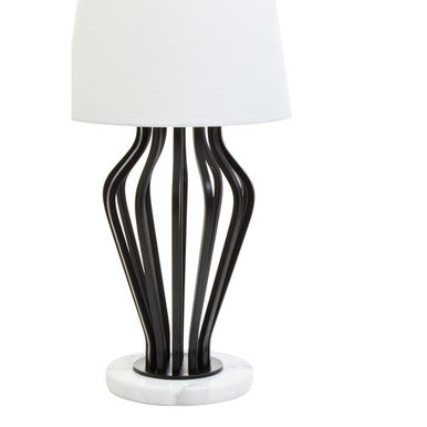 Zada Black & White Table Lamp