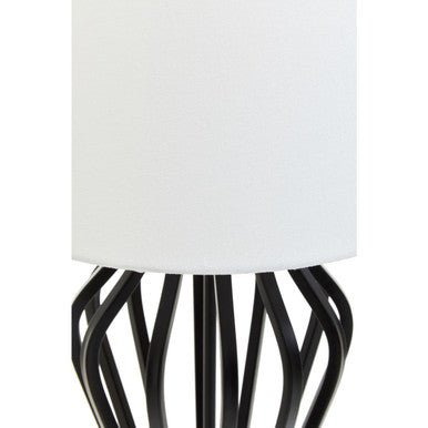 Zada Black & White Table Lamp