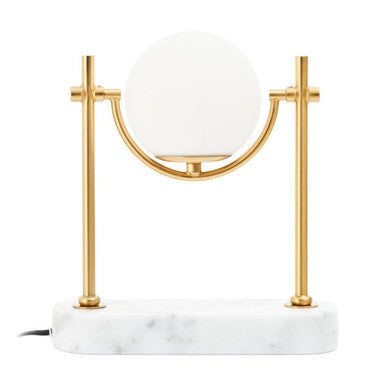 Zalika Marble & Gold Orb Table Lamp