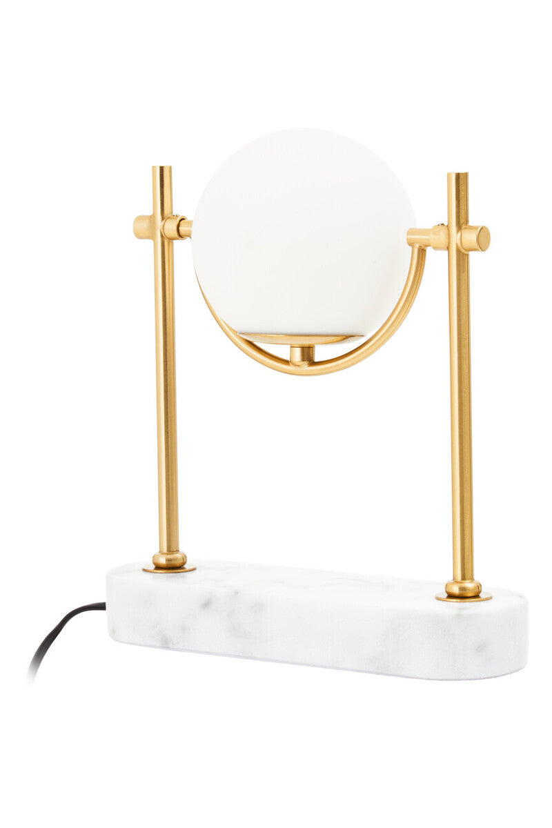 Zalika Marble & Gold Orb Table Lamp