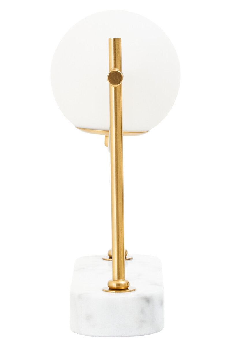 Zalika Marble & Gold Orb Table Lamp