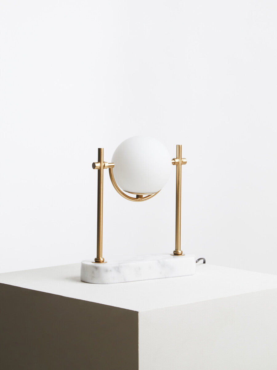 Zalika Marble & Gold Orb Table Lamp