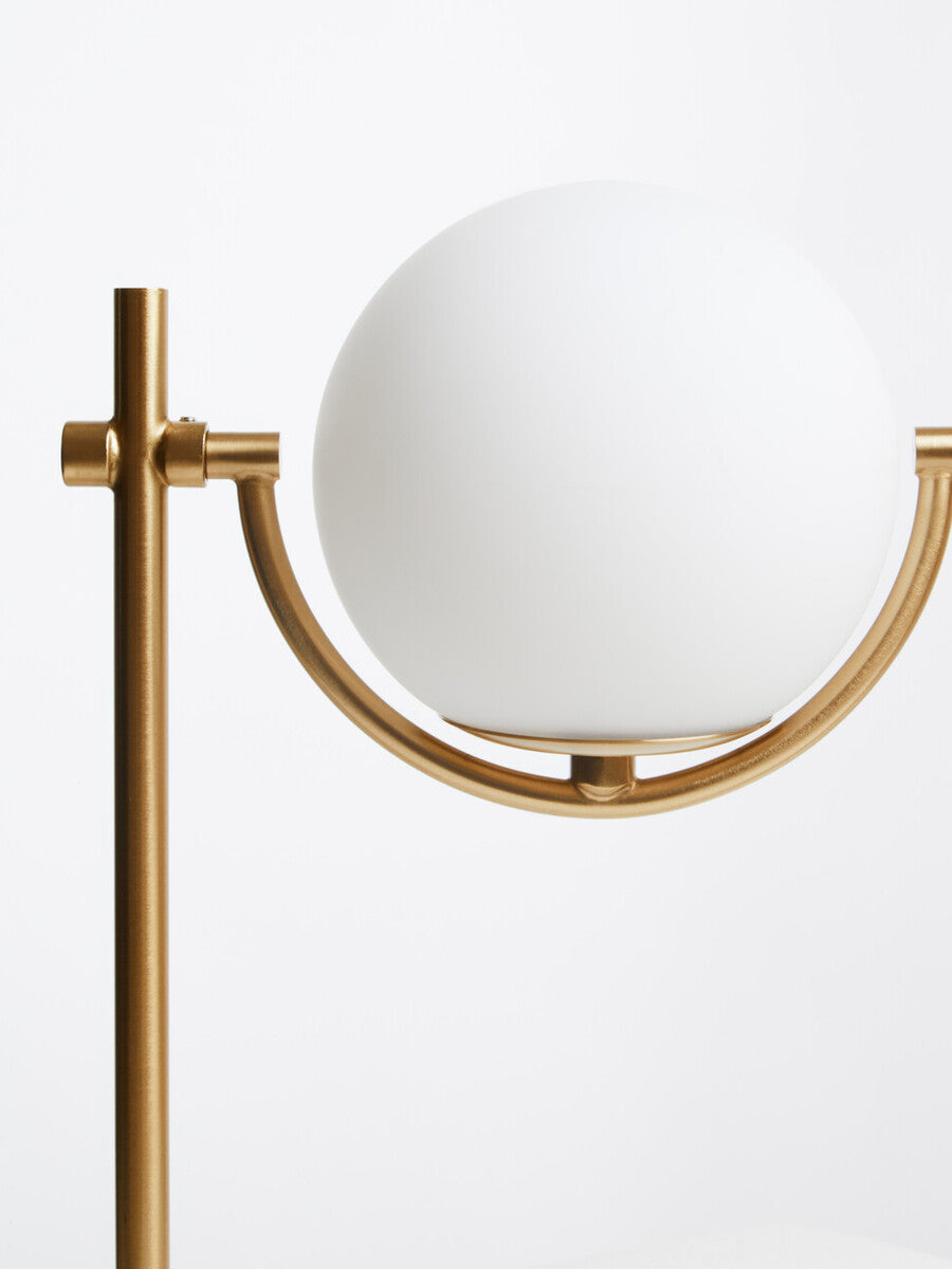 Zalika Marble & Gold Orb Table Lamp