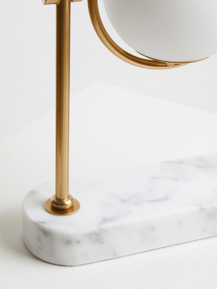 Zalika Marble & Gold Orb Table Lamp