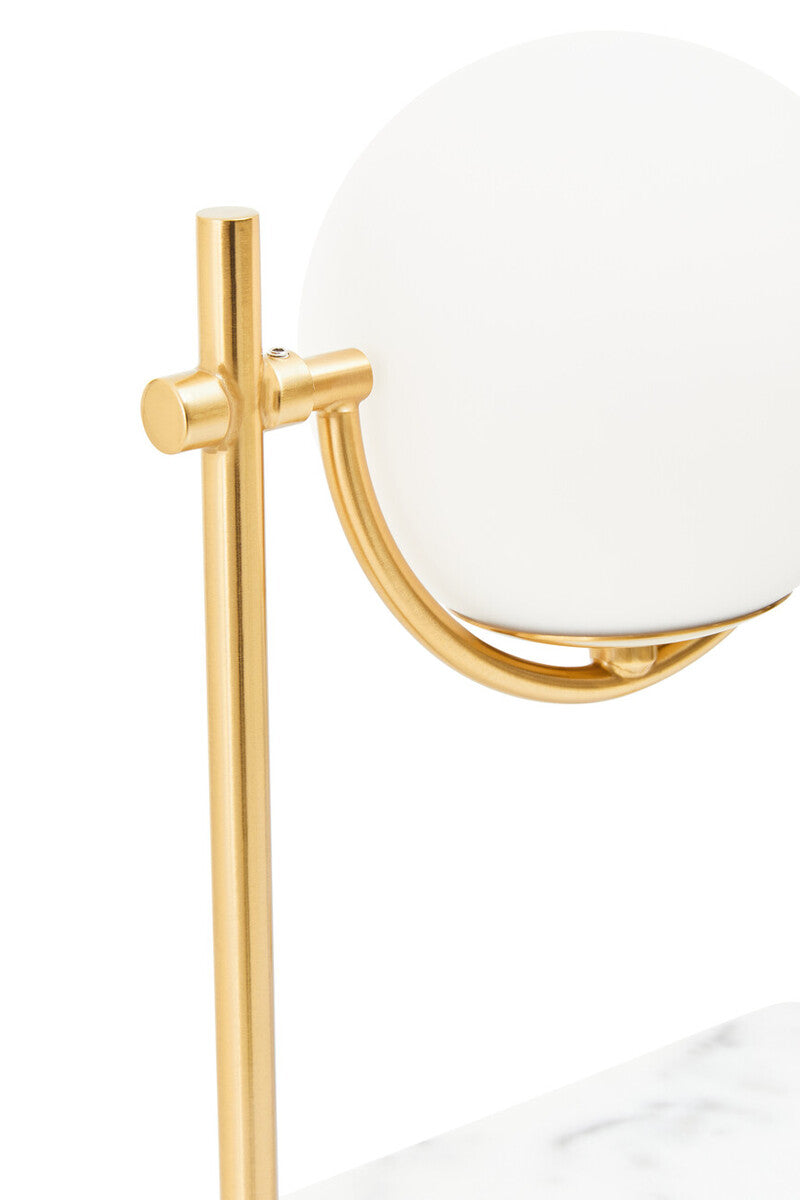 Zalika Marble & Gold Orb Table Lamp