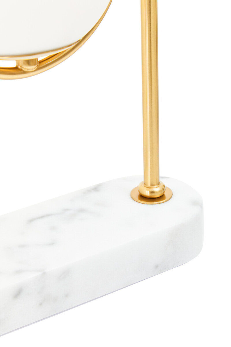 Zalika Marble & Gold Orb Table Lamp