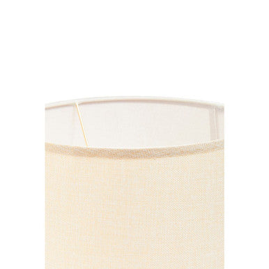 Zara White & Gold Circles Table Lamp