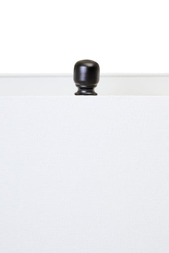 Elana Clear Glass Table Lamp With Matte Black Base