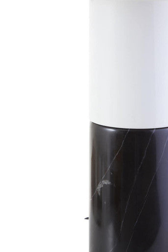 Eben Black & White Marble Table Lamp