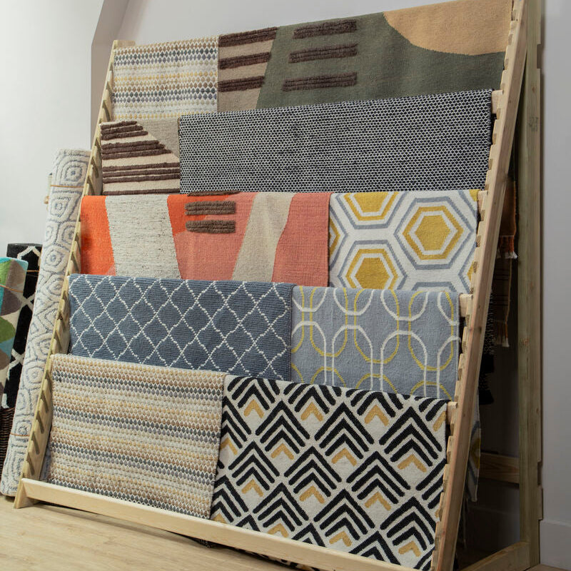 Bosie Oslo Grey White & Green Rug