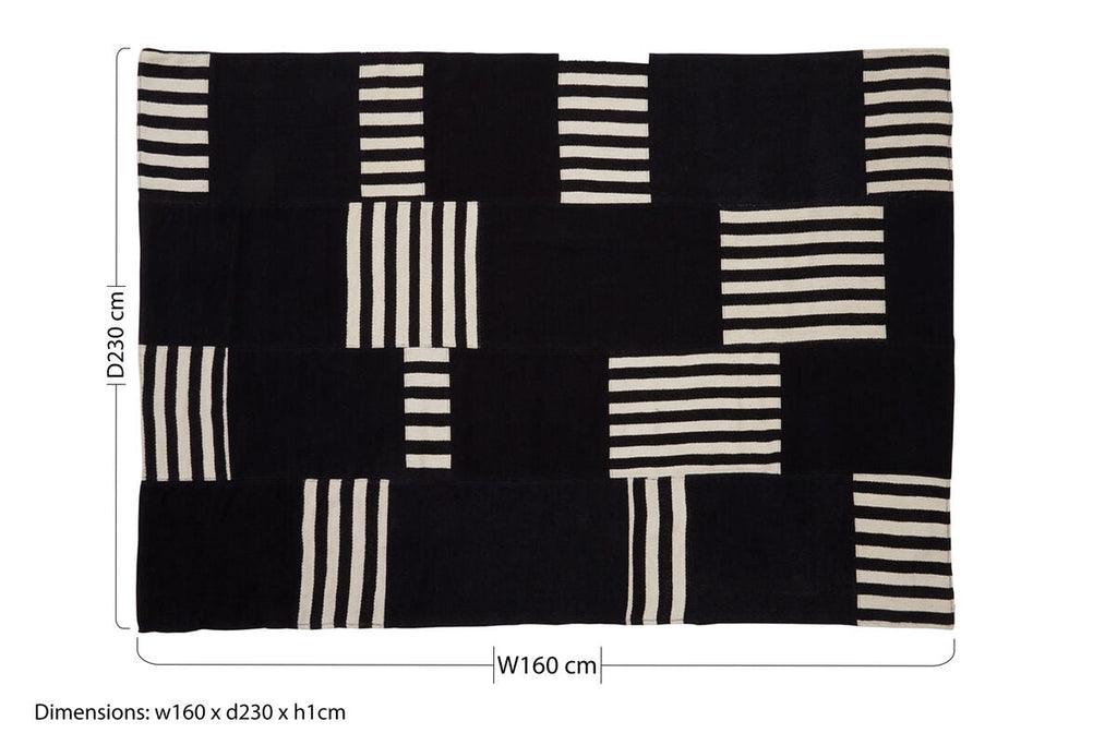 Bosie Black & White Rug