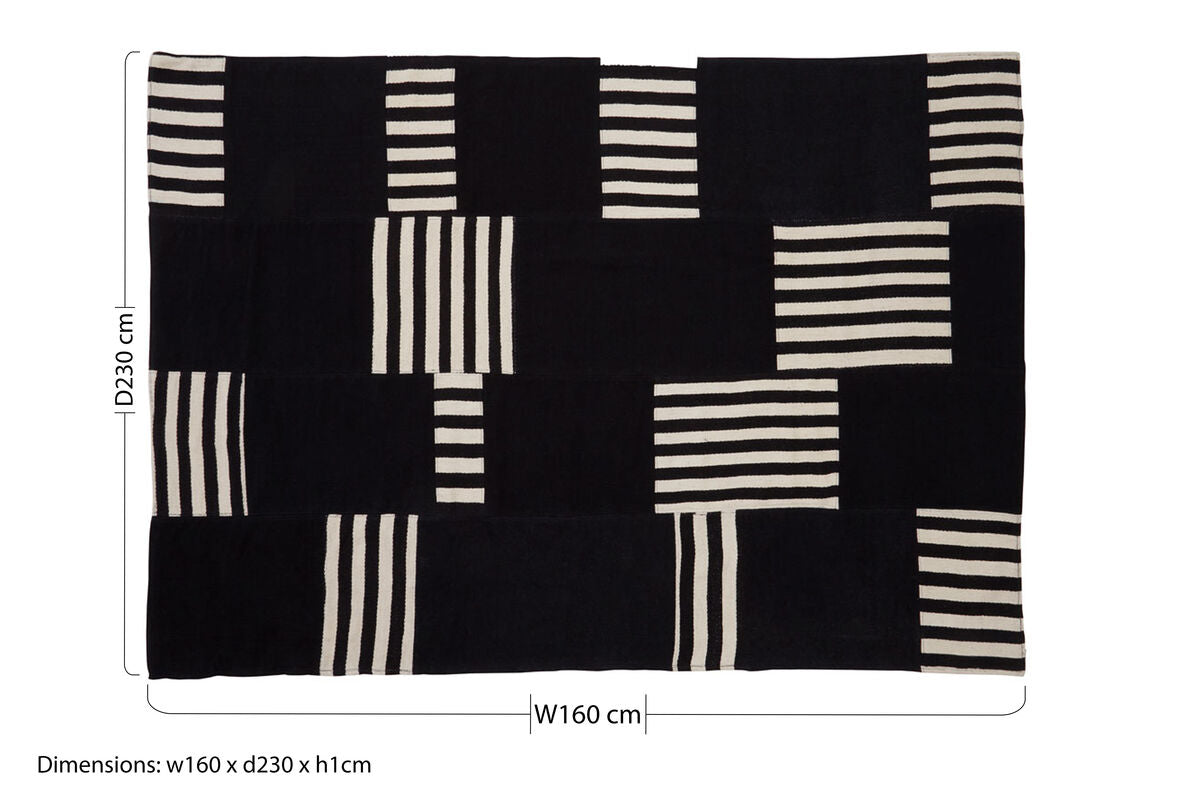 Bosie Black & White Rug
