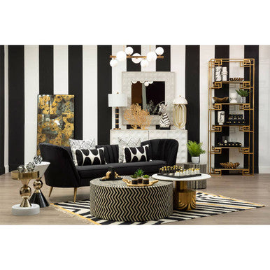 Bosie Villon Black & White Rug