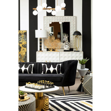 Bosie Villon Black & White Rug