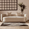 Bosie Safira Small Black & White Hair On Leather Rug