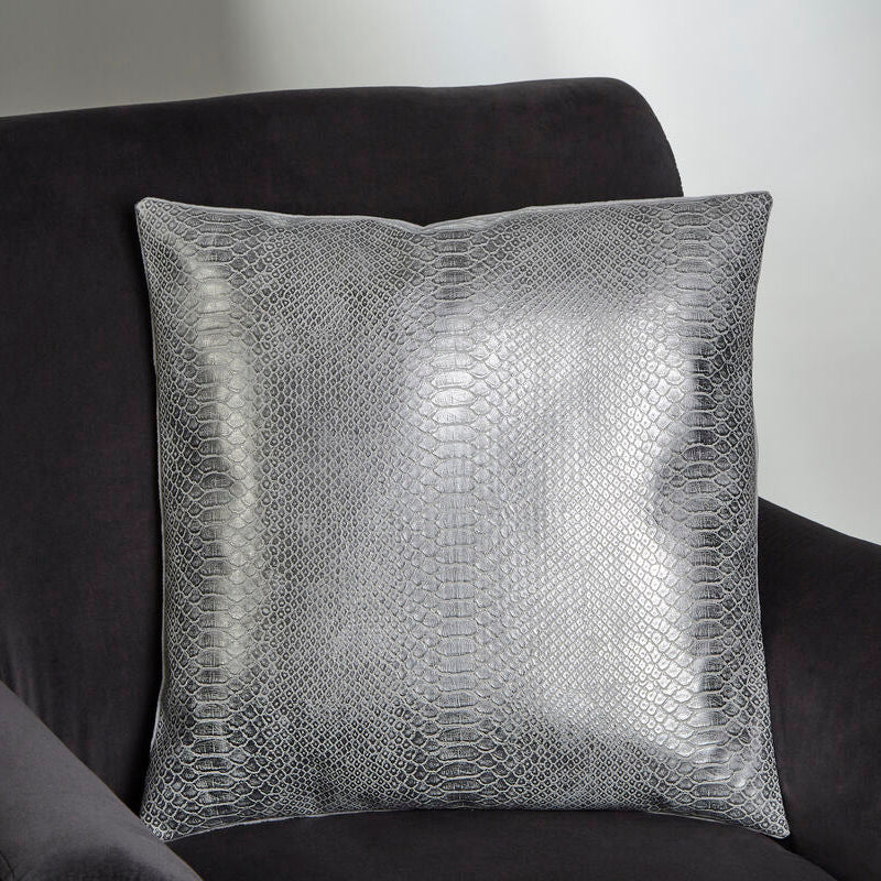 Bosie Kensington Townhouse Silver Snake Cushion