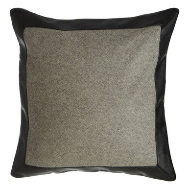 Bosie Hampstead Grey & Black Square Cushion